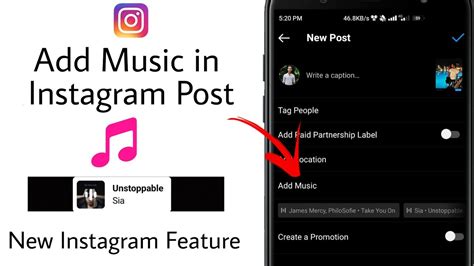 how to add music to instagram post already posted